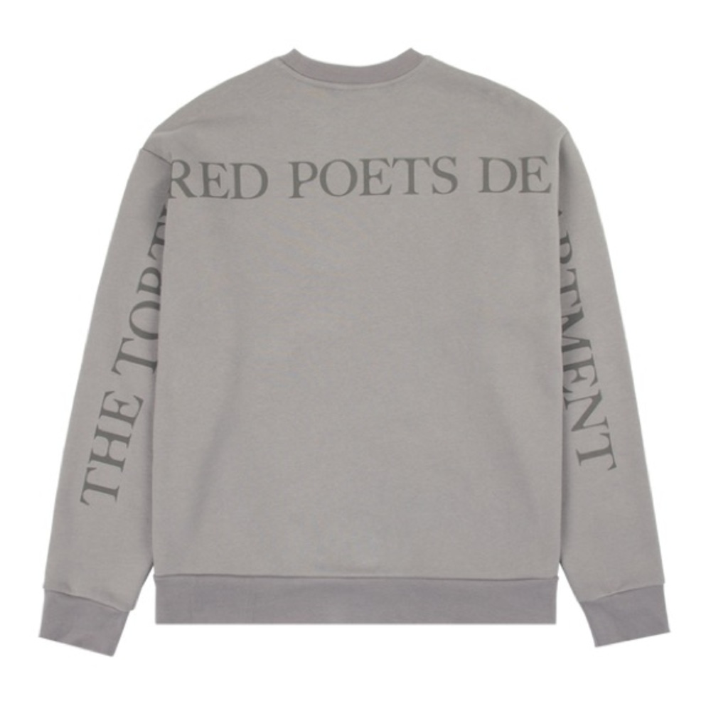 Official Taylor Swift TTPD Taupe Crewneck Sweatshirt - Fortnight Lyrics | Medium - Picture 2 of 7